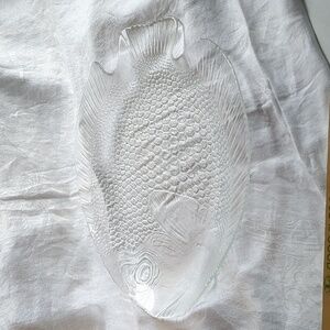 Arcoroc Platter French Glassvery Large Fish-Shaped Plate